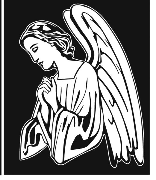 Ангел для гравировки на памятниках