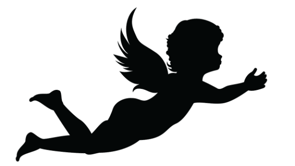 Ангелочек силуэт