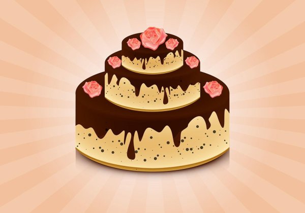 Торт рисунок