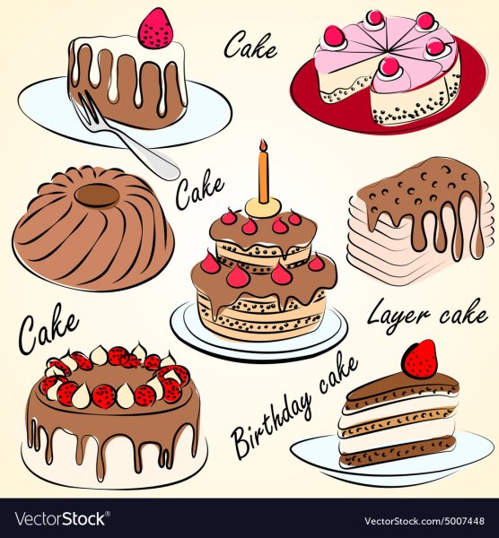 Торт Векторная Графика