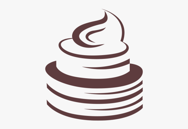 Многоуровневый торт вектор