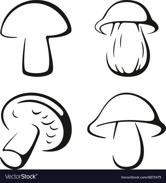 Шампиньоны силуэт