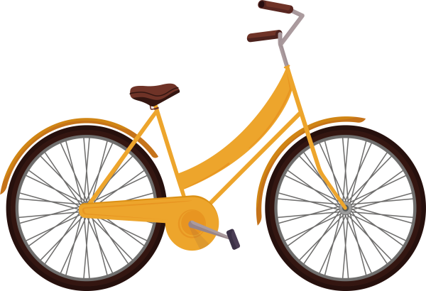 Велосипед на прозрачном фоне