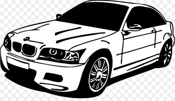 Автомобиль черно белый