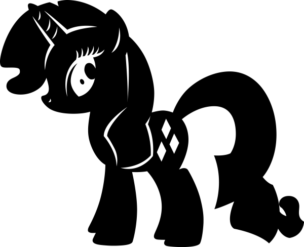 Маленькие пони трафарет