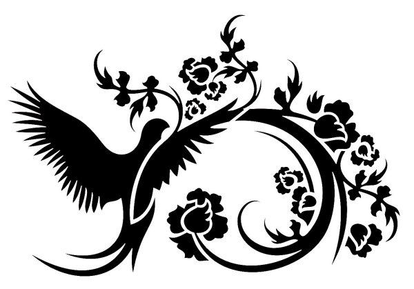 Трафареты птиц для декора