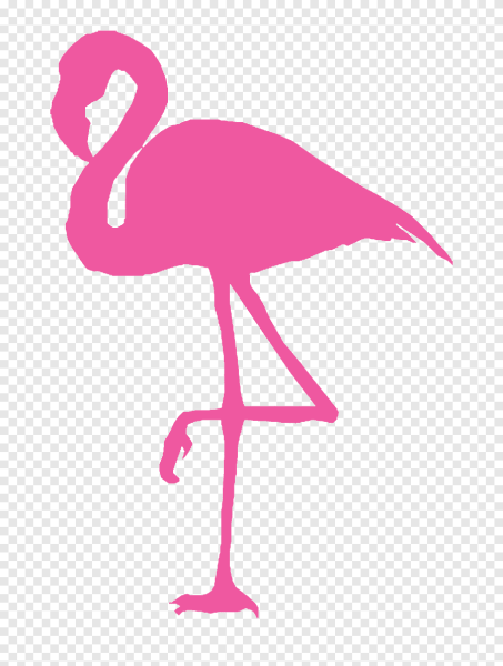 Силуэты птиц Фламинго