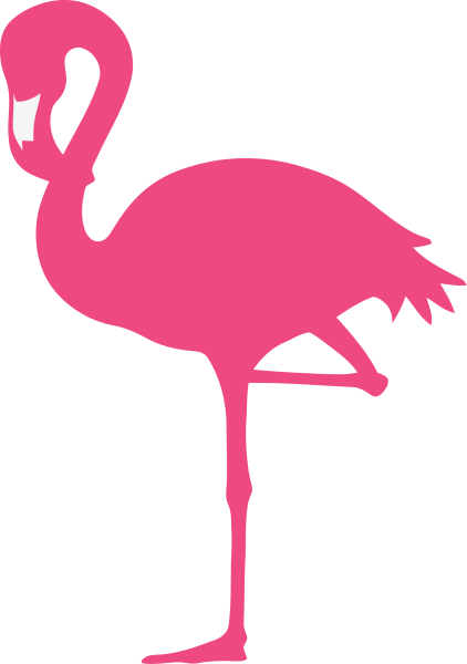 Фламинго контур
