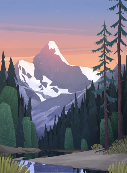 Векторный пейзаж