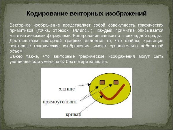 Векторное изображение представляет собой