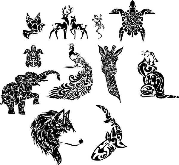 Животные из орнамента