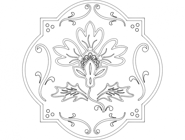 Орнамент в формате DXF