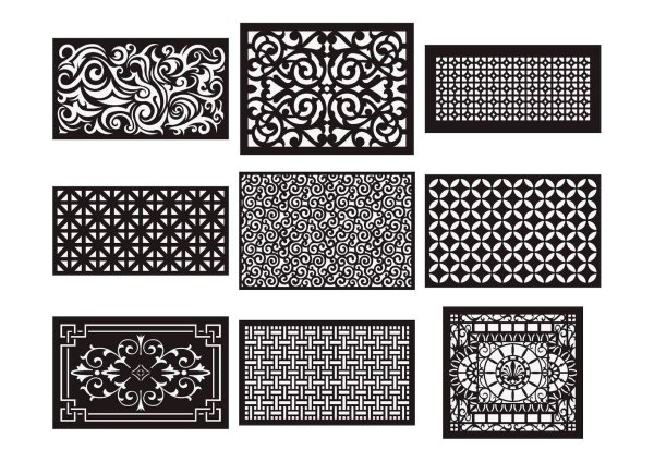 Вектор узоры для ЧПУ лазера