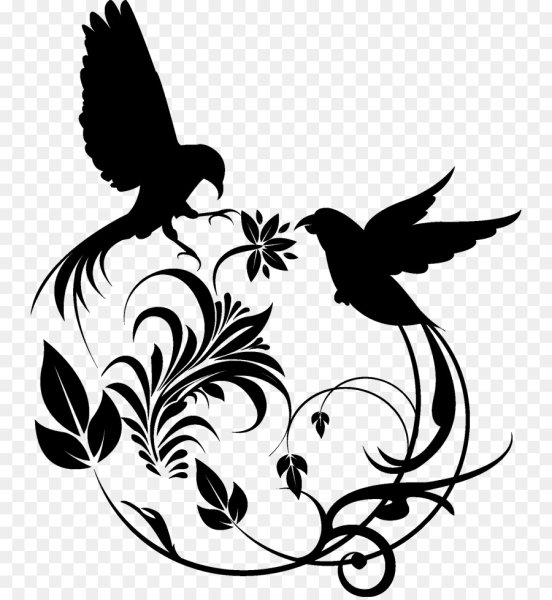 Трафареты птиц для декора