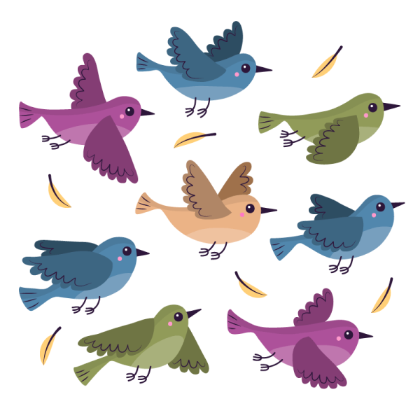 Мультяшные птицы