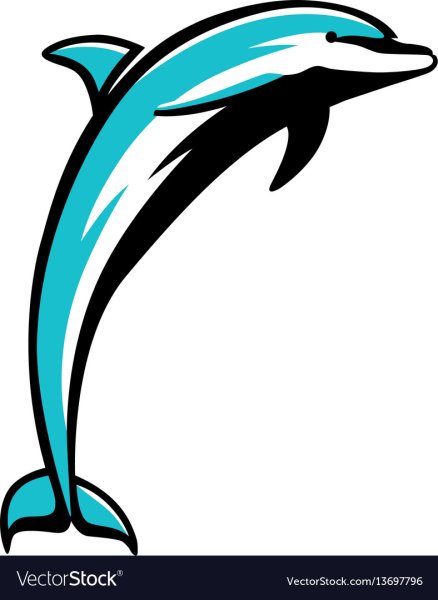 Дельфины вектор