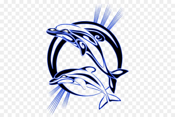Дельфины Графика