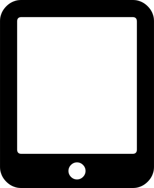 Планшет силуэт