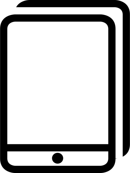 Планшет силуэт