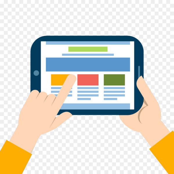 Пиктограмма планшет рука