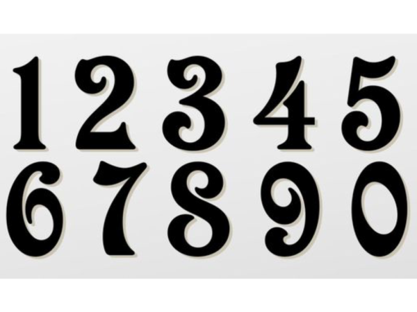 Красивые цифры трафарет