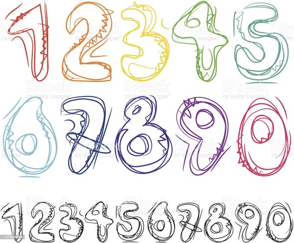 Векторная Графика цифры