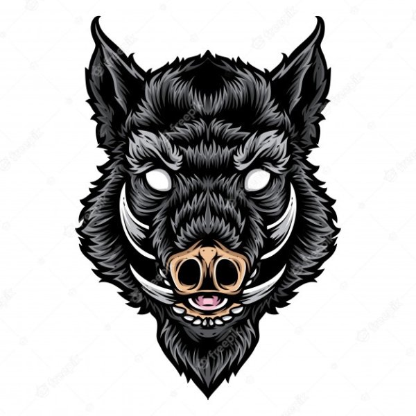 Наклейка кабан