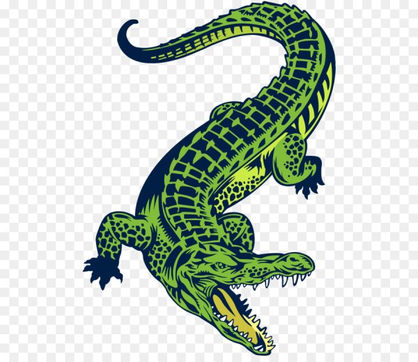 Стилизованный крокодил