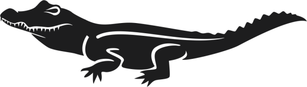 Силуэт крокодила