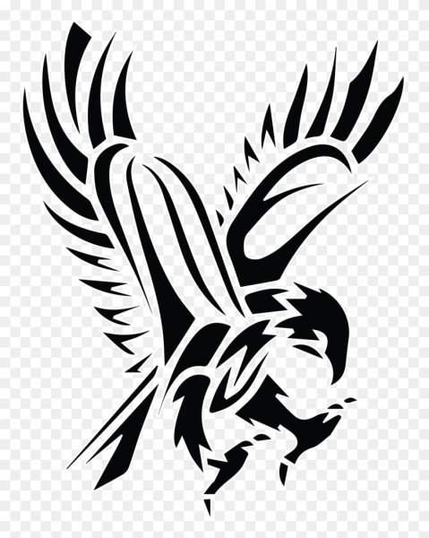 Тату трайбл Сокол