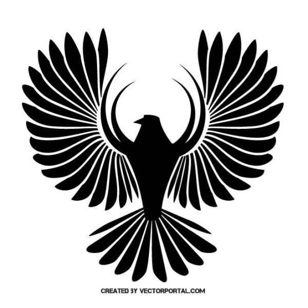 Силуэт голубя