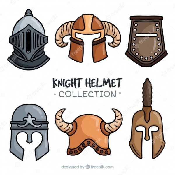 Рыцарский шлем вектор