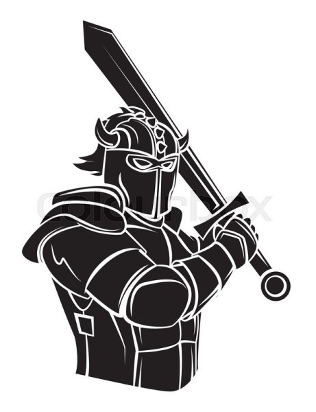 Рыцарские доспехи силуэт