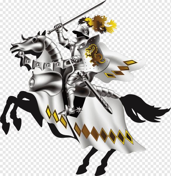 Рыцарь на прозрачном фоне