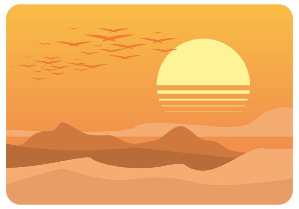 Пустыня Векторная Графика