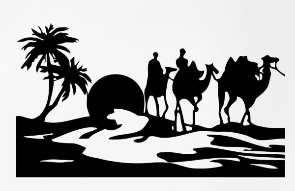 Силуэты Караван пустыни