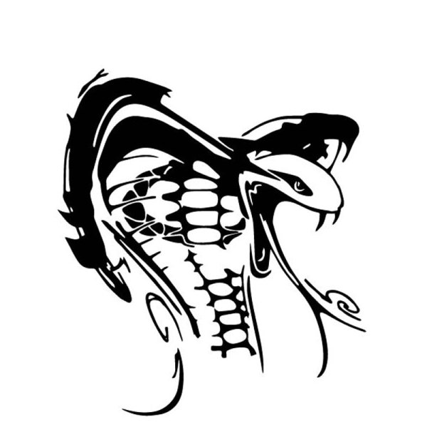 Стилизованная голова змеи