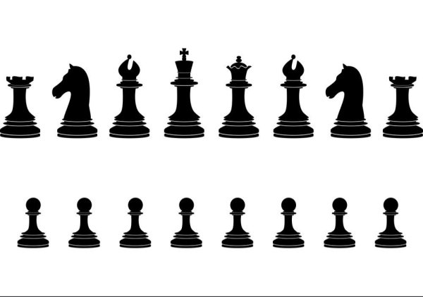 Шахматные фигуры векторные