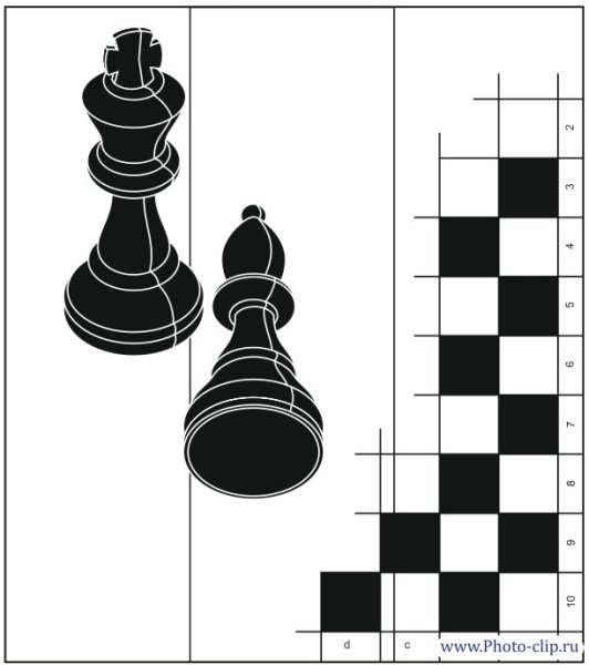 Шахматы рисунок вектор