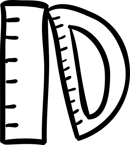 Линейка нарисованная