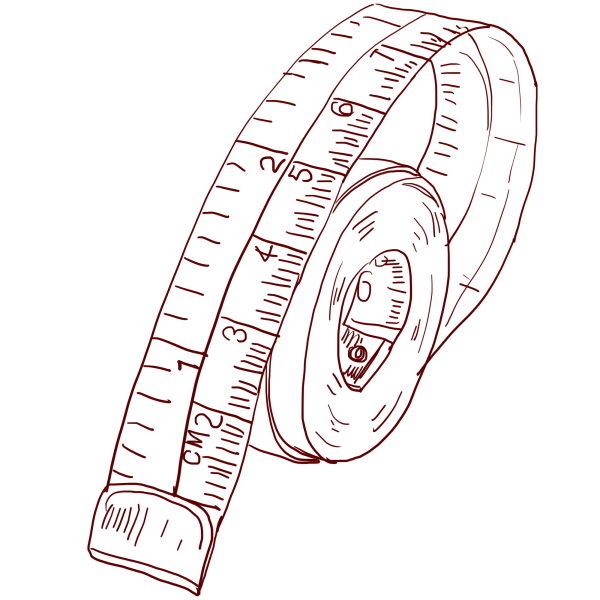 Сантиметр линейка вектор