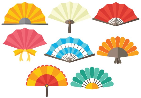 Японский веер вектор