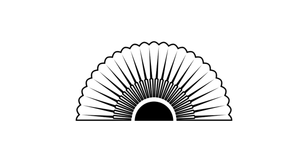 Веер силуэт