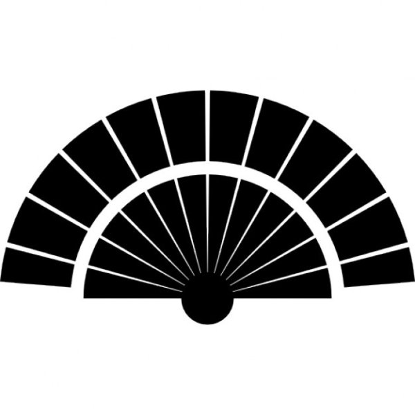 Веер силуэт