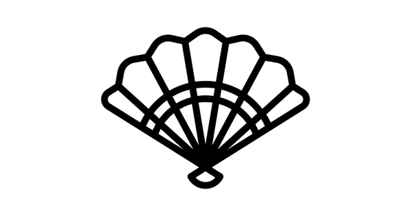 Веер силуэт