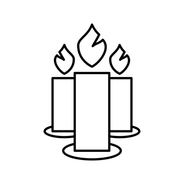 Свеча силуэт