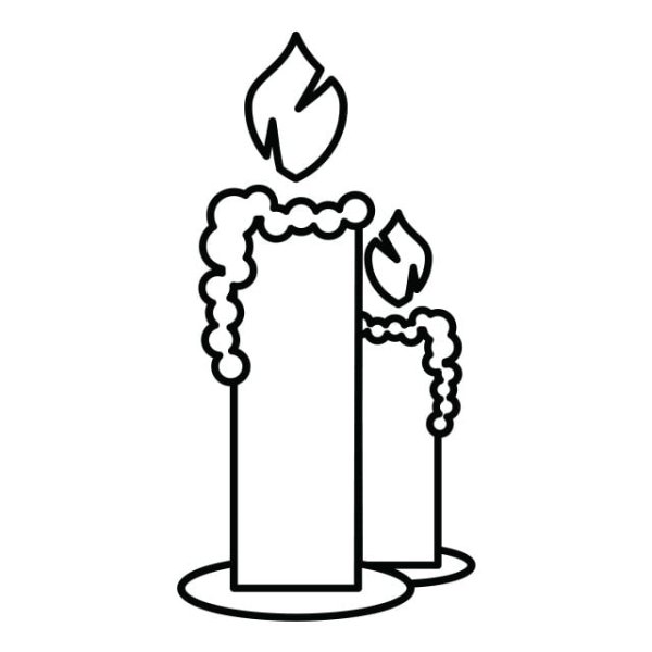 Свеча силуэт