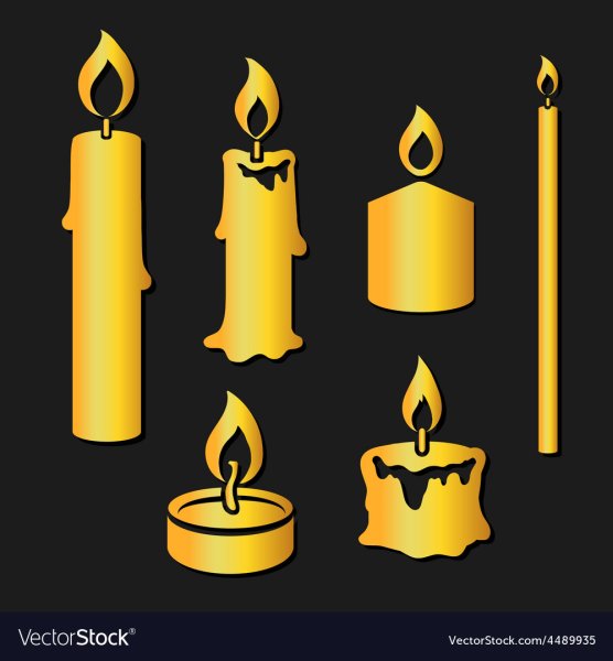 Свеча силуэт