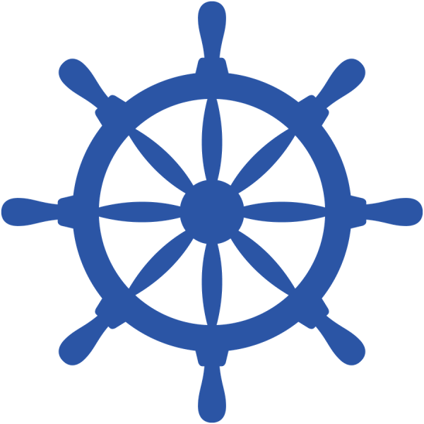 Штурвал корабля вектор