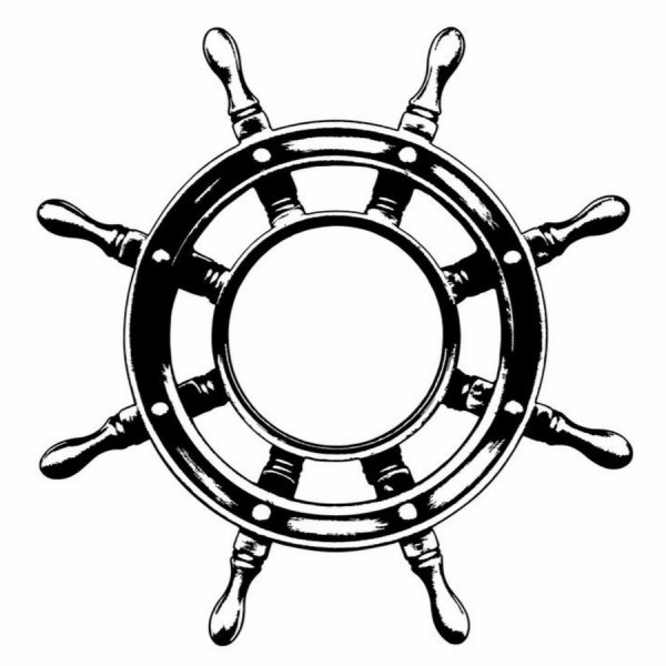 Контур штурвала корабля